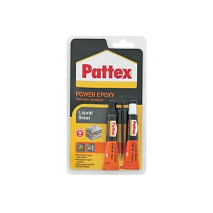 Pattex Power Epoxy Liquid Steel Two Part Adhesive 22ml Pattex Power Epoxy Liquid Steel Two Part Adhesive 22ml