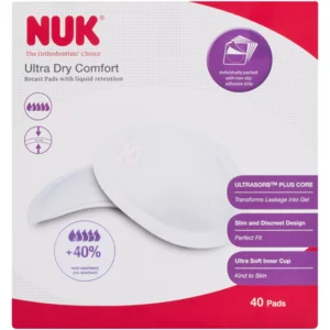 NUK Ultra Dry Comfort Breast Pads 40 Pack NUK Ultra Dry Comfort Breast Pads 40 Pack
