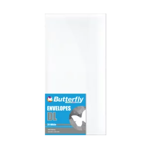 Butterfly White Self-Seal Envelopes 20 Pack (DL) Butterfly White Self-Seal Envelopes 20 Pack (DL)