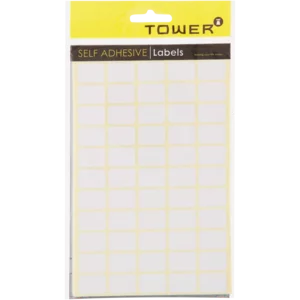 Tower White Square Self Adhesive Labels 13x19mm 1100 Piece