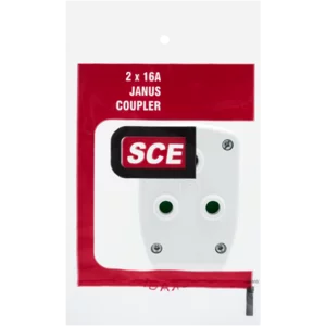 SCE White 2-Way Janus Coupler 16A SCE White 2-Way Janus Coupler 16A