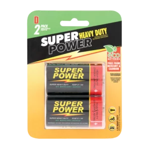 Super Power D Heavy Duty Batteries 2 Pack Super Power D Heavy Duty Batteries 2 Pack