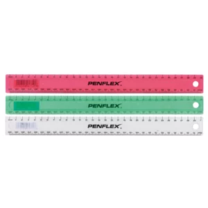 Penflex Assorted Plastic Ruler 30cm Penflex Assorted Plastic Ruler 30cm