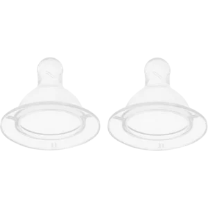 Jolly Tots Wide Neck Silicone Teats 2 Pack 3 Months+ Jolly Tots Wide Neck Silicone Teats 2 Pack 3 Months+