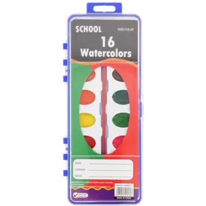 School Multicoloured Watercolour Paint Set 16 Piece School Multicoloured Watercolour Paint Set 16 Piece