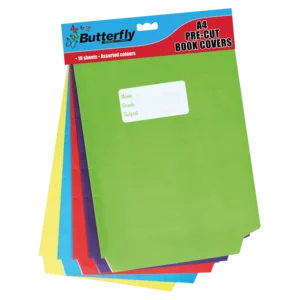Butterfly Precut A4 Book Covers 10 Sheets Butterfly Precut A4 Book Covers 10 Sheets