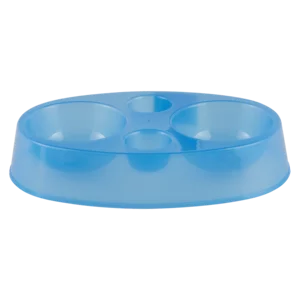 Petshop Blue Double Plastic Bowl Petshop Blue Double Plastic Bowl