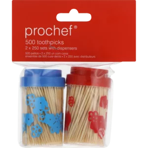 Prochef Bamboo Toothpicks 2x250 Pack