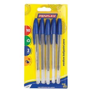 Penflex Blue Medium Ballpoint Pens 10 Pack Penflex Blue Medium Ballpoint Pens 10 Pack