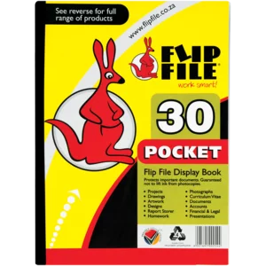 Flip File A4 Transparent Display Book 30 Page