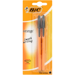 BIC Orange Black Ballpoint Pens 2 Piece BIC Orange Black Ballpoint Pens 2 Piece