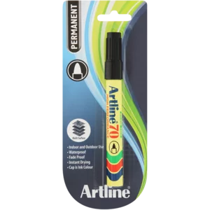Artline Black Bullet Point EK 70 Permanent Marker