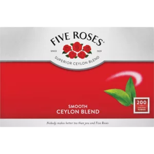 Five Roses Smooth Ceylon Blend Teabags 200 Pack Five Roses Smooth Ceylon Blend Teabags 200 Pack