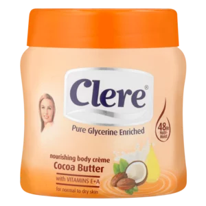 Clere Cocoa Butter Nourishing Body Cream Tub 300ml Clere Cocoa Butter Nourishing Body Cream Tub 300ml