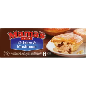 Mama's Pies Frozen Chicken & Mushroom Pies 6 Pack Mama's Pies Frozen Chicken & Mushroom Pies 6 Pack