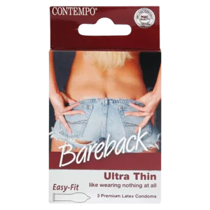 Contempo Bareback Ultra Thin Condoms 3 Pack