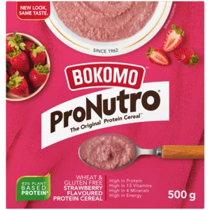 Bokomo ProNutro Wheat & Gluten Free Strawberry Flavoured Protein Cereal 500g