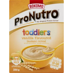 Bokomo ProNutro Toddlers Vanilla Flavoured Instant Cereal 250g Bokomo ProNutro Toddlers Vanilla Flavoured Instant Cereal 250g