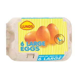 Lunds Large Eggs 6 Pack Lunds Large Eggs 6 Pack