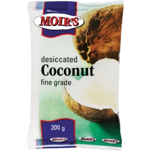Moir's Fine Grade Desiccated Coconut 200g Moir's Fine Grade Desiccated Coconut 200g