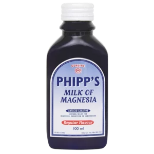 Phipp's Milk Of Magnesia Regular Flavoured Antacid-Laxative 100ml Phipp's Milk Of Magnesia Regular Flavoured Antacid-Laxative 100ml
