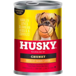 Husky Chunky Succulent Chicken Flavoured Dog Food Can 400g Husky Chunky Succulent Chicken Flavoured Dog Food Can 400g