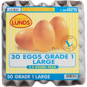 Lunds Large Eggs 30 Pack Lunds Large Eggs 30 Pack