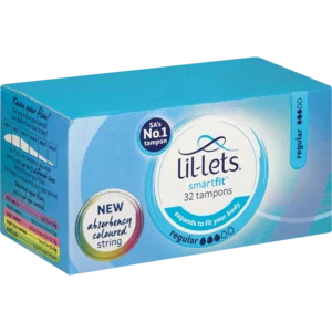Lil-Lets Smartfit Regular Tampons 32 Pack Lil-Lets Smartfit Regular Tampons 32 Pack