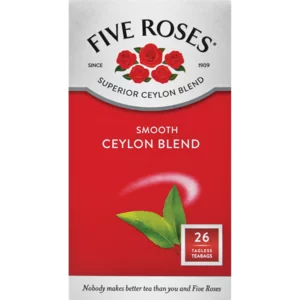 Five Roses Smooth Ceylon Blend Teabags 26 Pack