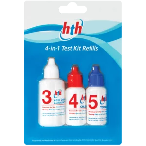 HTH 4 In 1 Pool Test Kit Refill Set 3 Piece