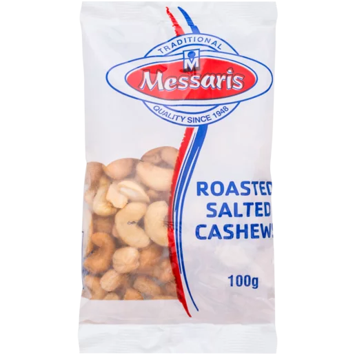 Messaris Roasted Salted Cashew Nuts 100g Messaris Roasted Salted Cashew Nuts 100g