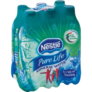Nestlé Pure Life Sparking Water Bottles 6x500ml