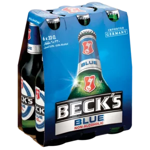 Beck's Blue Non-Alcoholic Beer Bottles 6x330ml