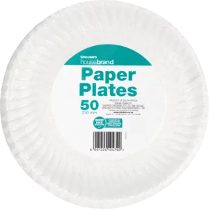 Checkers Housebrand Paper Plates 50 Pack Checkers Housebrand Paper Plates 50 Pack