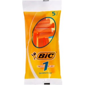 BIC 1 Sensitive Men's Disposable Razors Pouch 5 Pack BIC 1 Sensitive Men's Disposable Razors Pouch 5 Pack