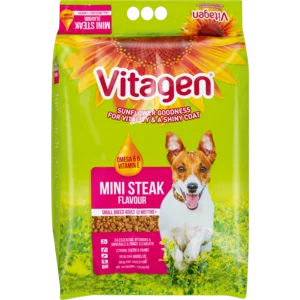 Vitagen Mini Steak Flavour Dog Food 8kg Vitagen Mini Steak Flavour Dog Food 8kg