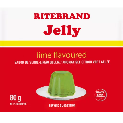 Ritebrand Lime Flavoured Instant Jelly 80g