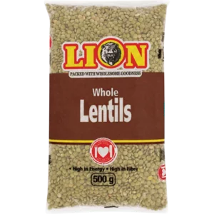 Lion Whole Brown Lentils 500g