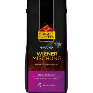 House Of Coffees Wiener Mischung Ground Coffee Pouch 250g
