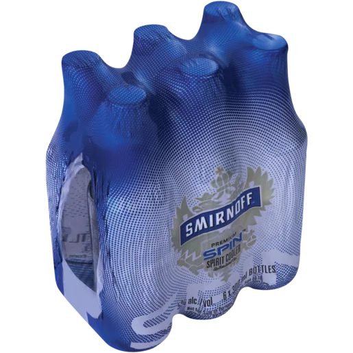 Smirnoff Spin Cooler Bottles 6x300ml Smirnoff Spin Cooler Bottles 6x300ml