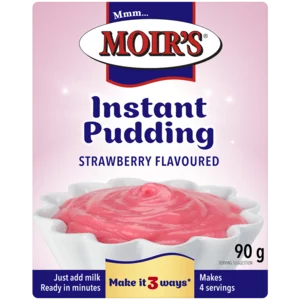 Moir's Strawberry Flavoured Instant Pudding 90g Moir's Strawberry Flavoured Instant Pudding 90g