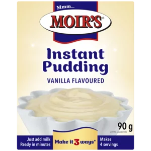 Moir's Vanilla Flavoured Instant Pudding 90g Moir's Vanilla Flavoured Instant Pudding 90g