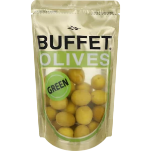 Buffet Green Olives Sachet 200g