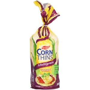 Real Foods Multigrain Corn Thins 150g Real Foods Multigrain Corn Thins 150g
