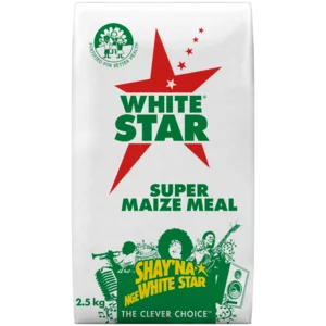 White Star Super Maize Meal Bag 2.5kg White Star Super Maize Meal Bag 2.5kg