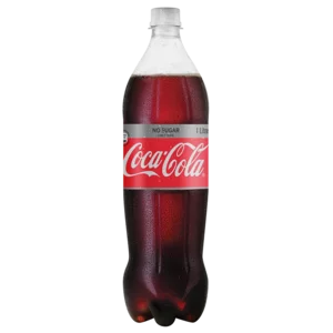 Coca-Cola No Sugar Light Taste Soft Drink Bottle 1L Coca-Cola No Sugar Light Taste Soft Drink Bottle 1L