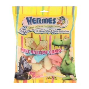 Hermes Mini Mallow Cones 250g
