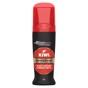 Kiwi Black Leather Instant Shoe Polish 75ml