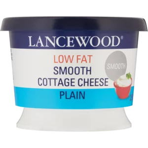 Lancewood Low Fat Plain Smooth Cottage Cheese 250g