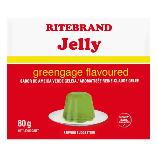 Ritebrand Greengage Flavoured Instant Jelly 80g Ritebrand Greengage Flavoured Instant Jelly 80g